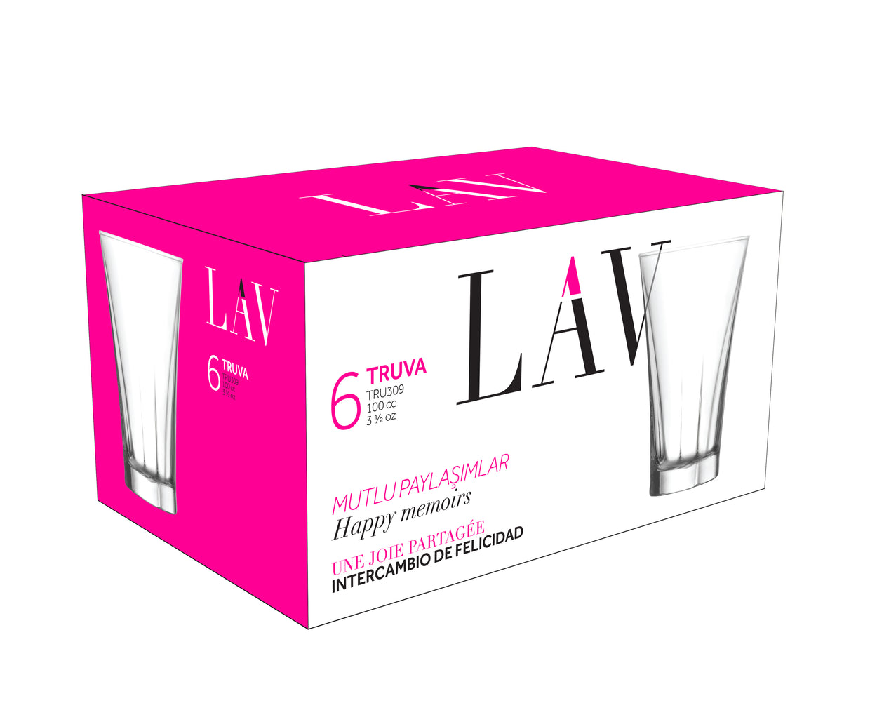 Truva Cam Kahve Yanı Su Bardağı