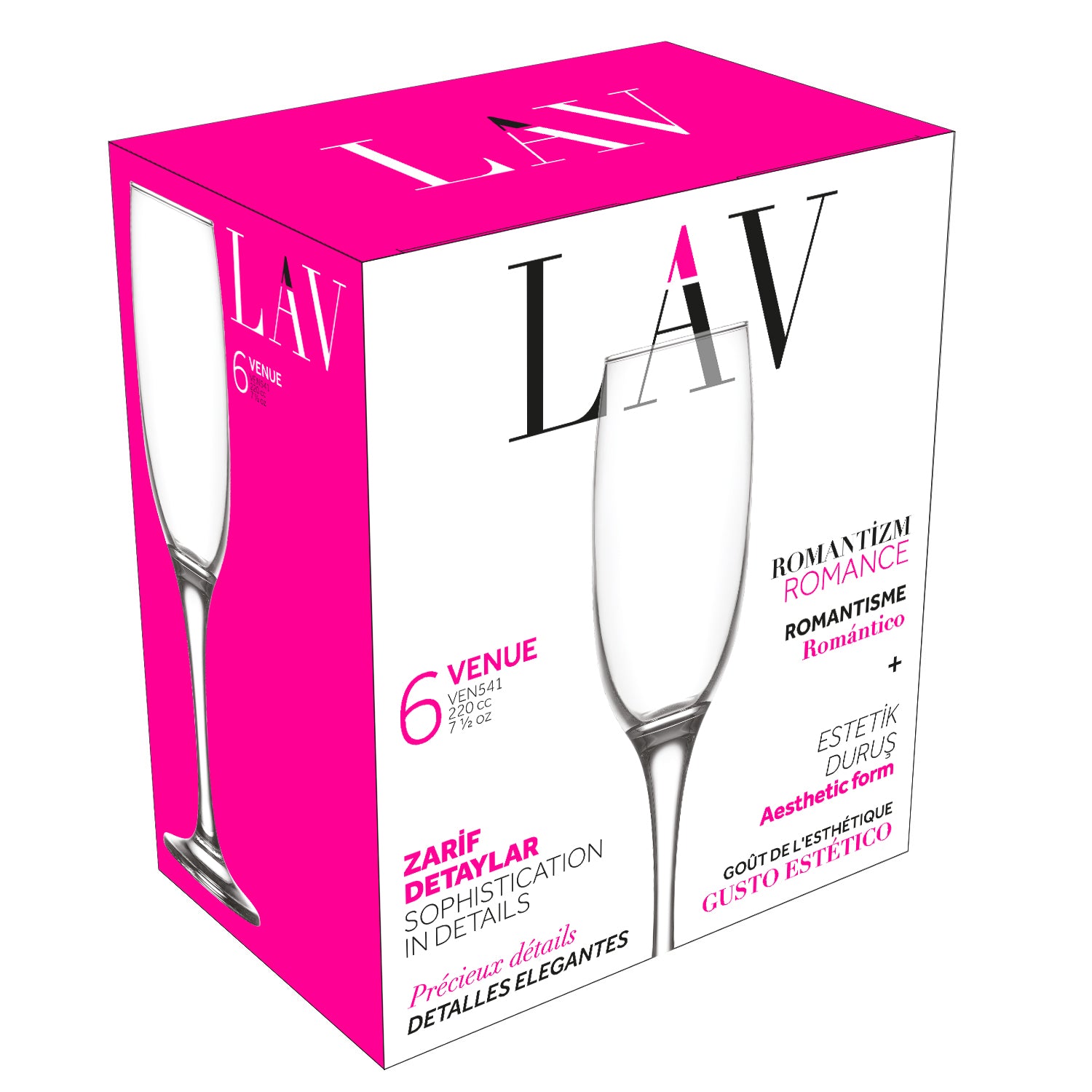 Venue Cam Şampanya Kadehi