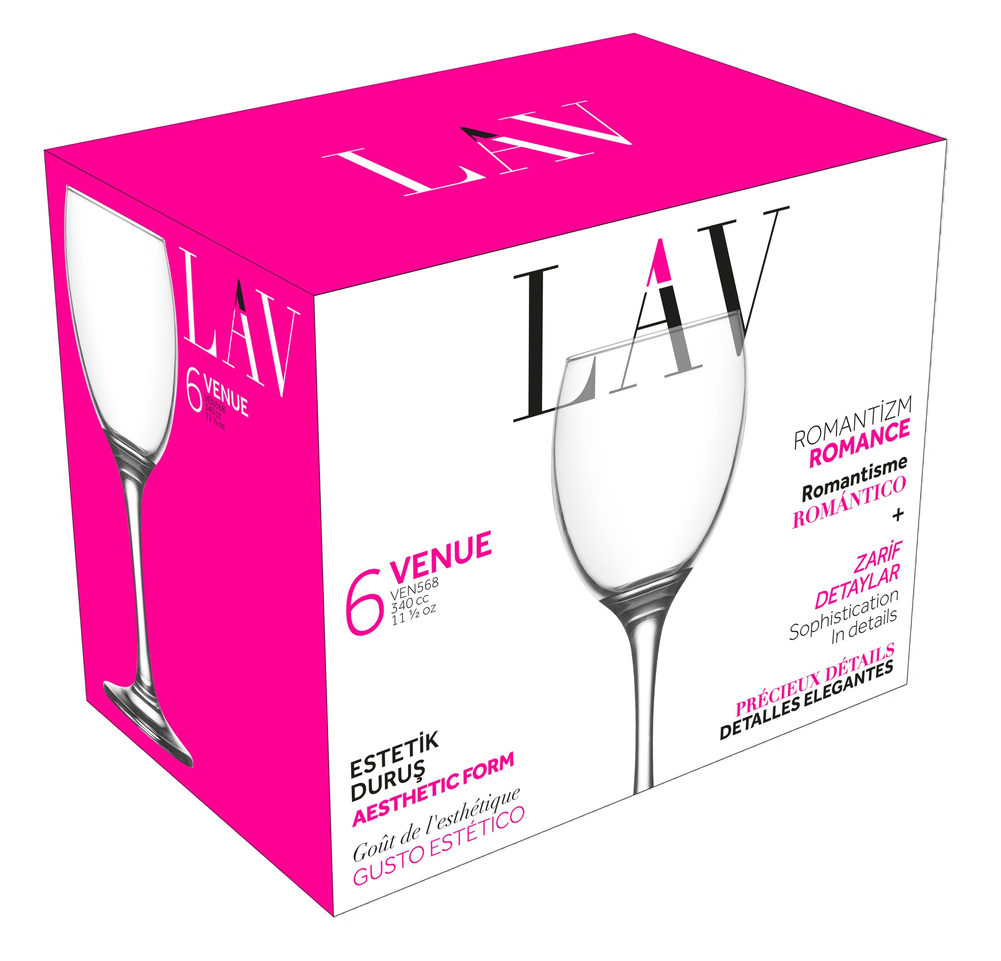 Venue Cam Kırmızı Şarap Kadehi