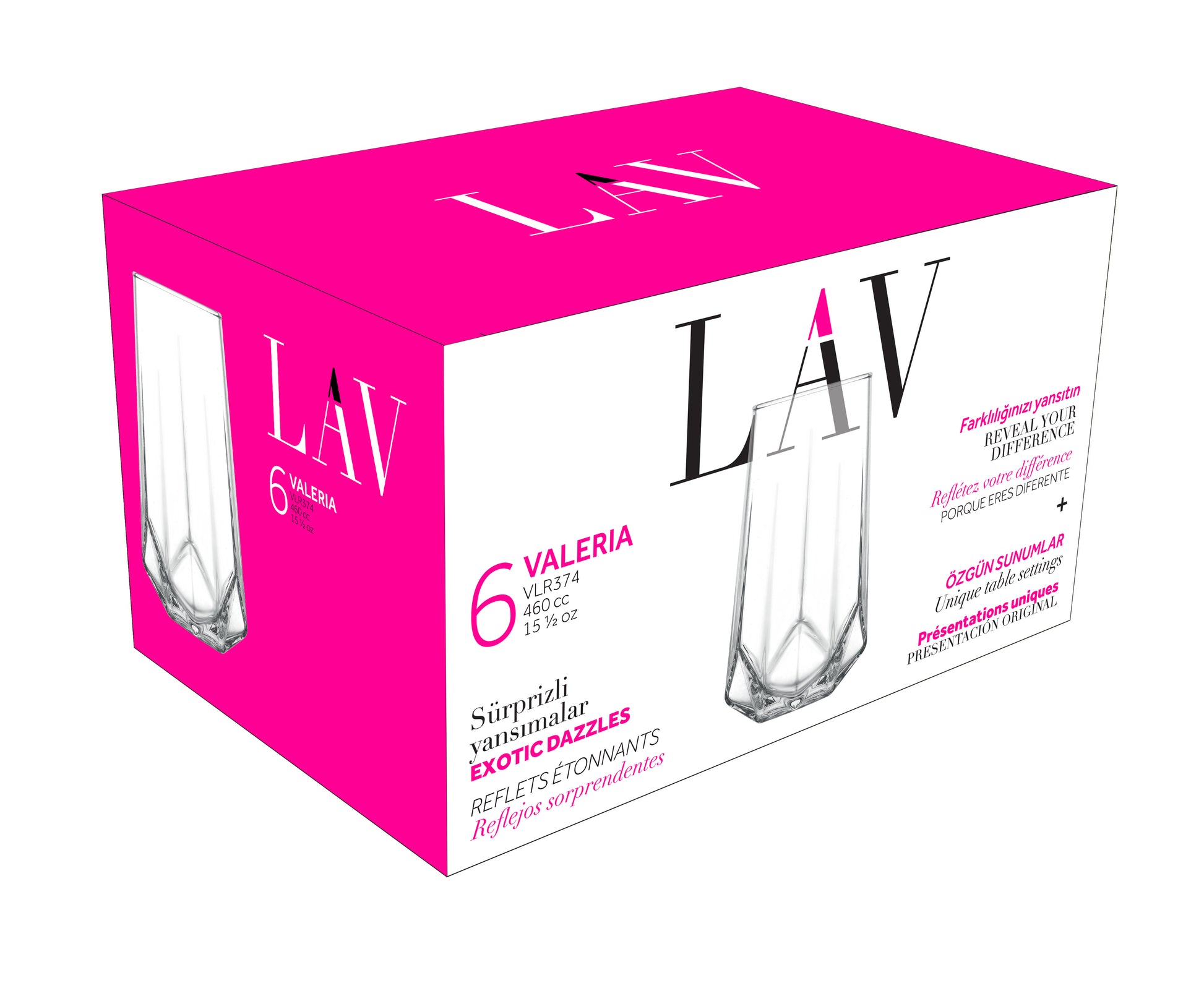 Valeria Cam Meşrubat Bardağı