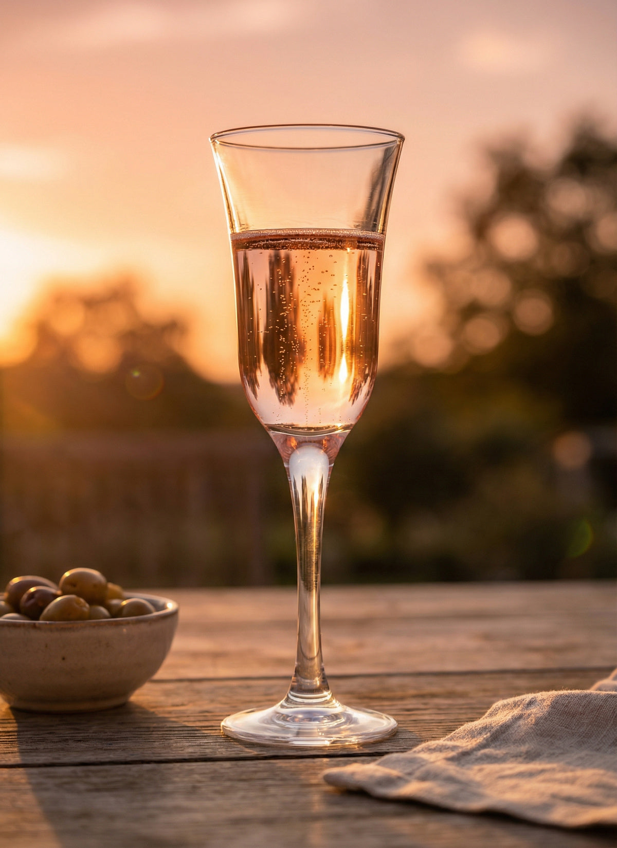 Vals Cam Şampanya Kadehi