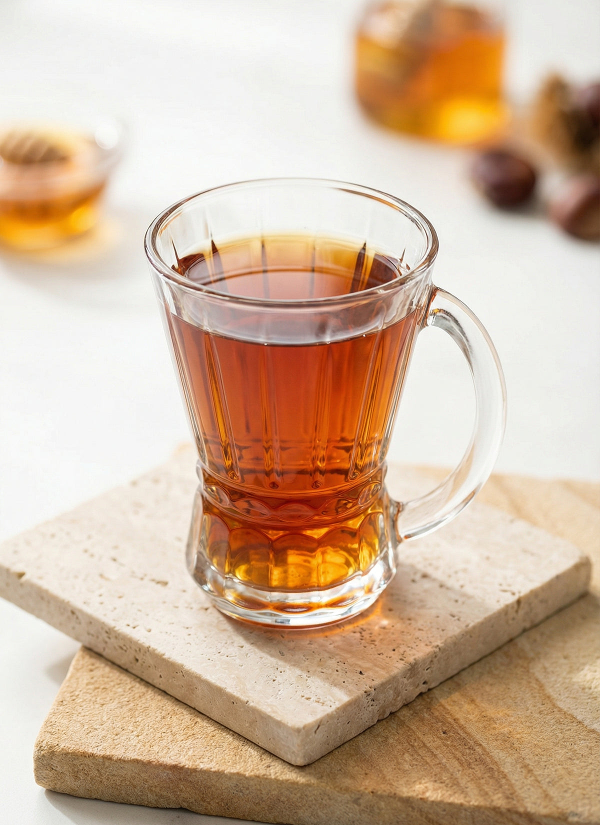 Venüs Cam Kulplu Çay Bardağı