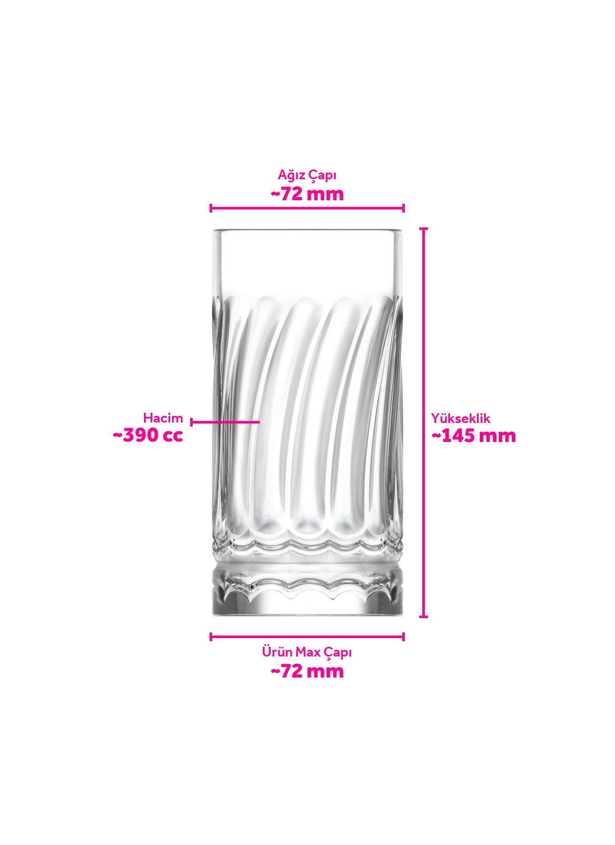 Wave Cam Meşrubat Bardağı