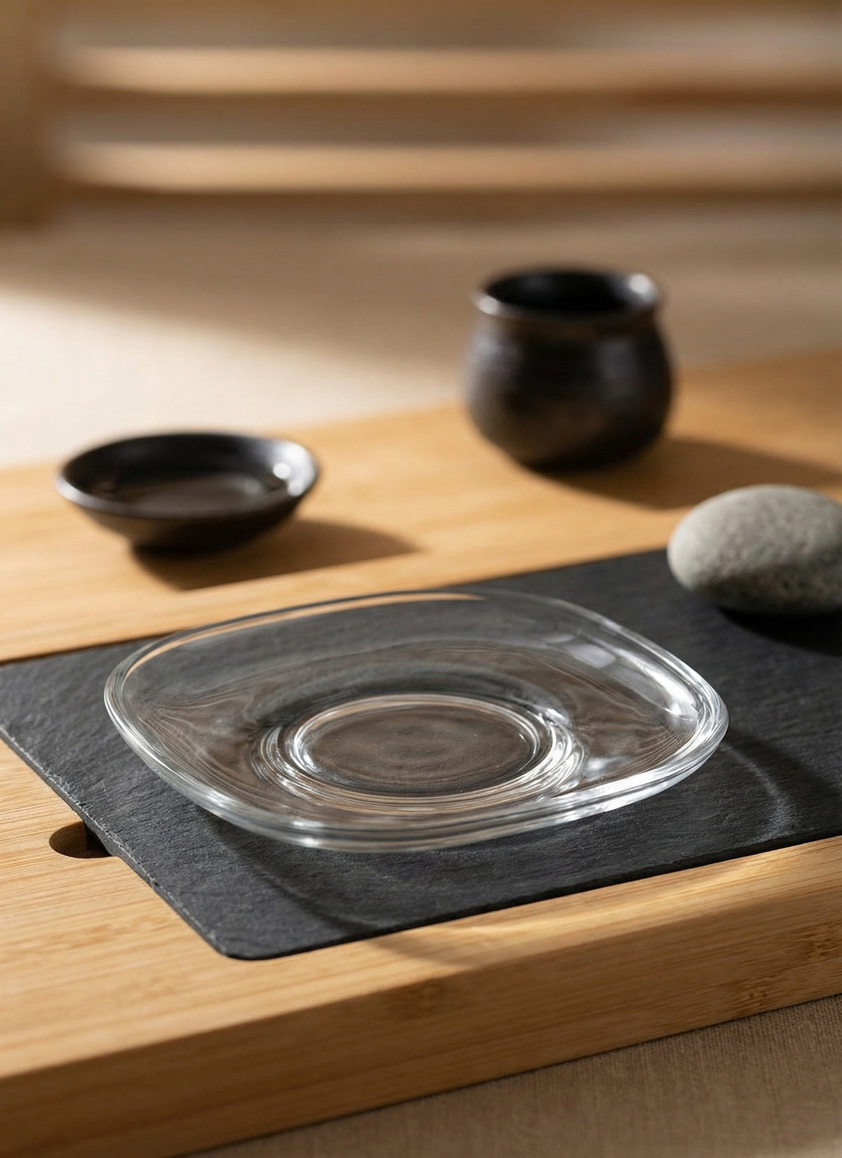 Zen Cam Çay Tabağı