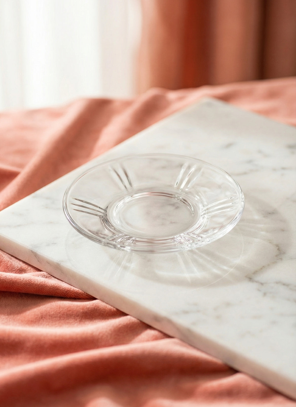 Zoey Cam Çay Tabağı