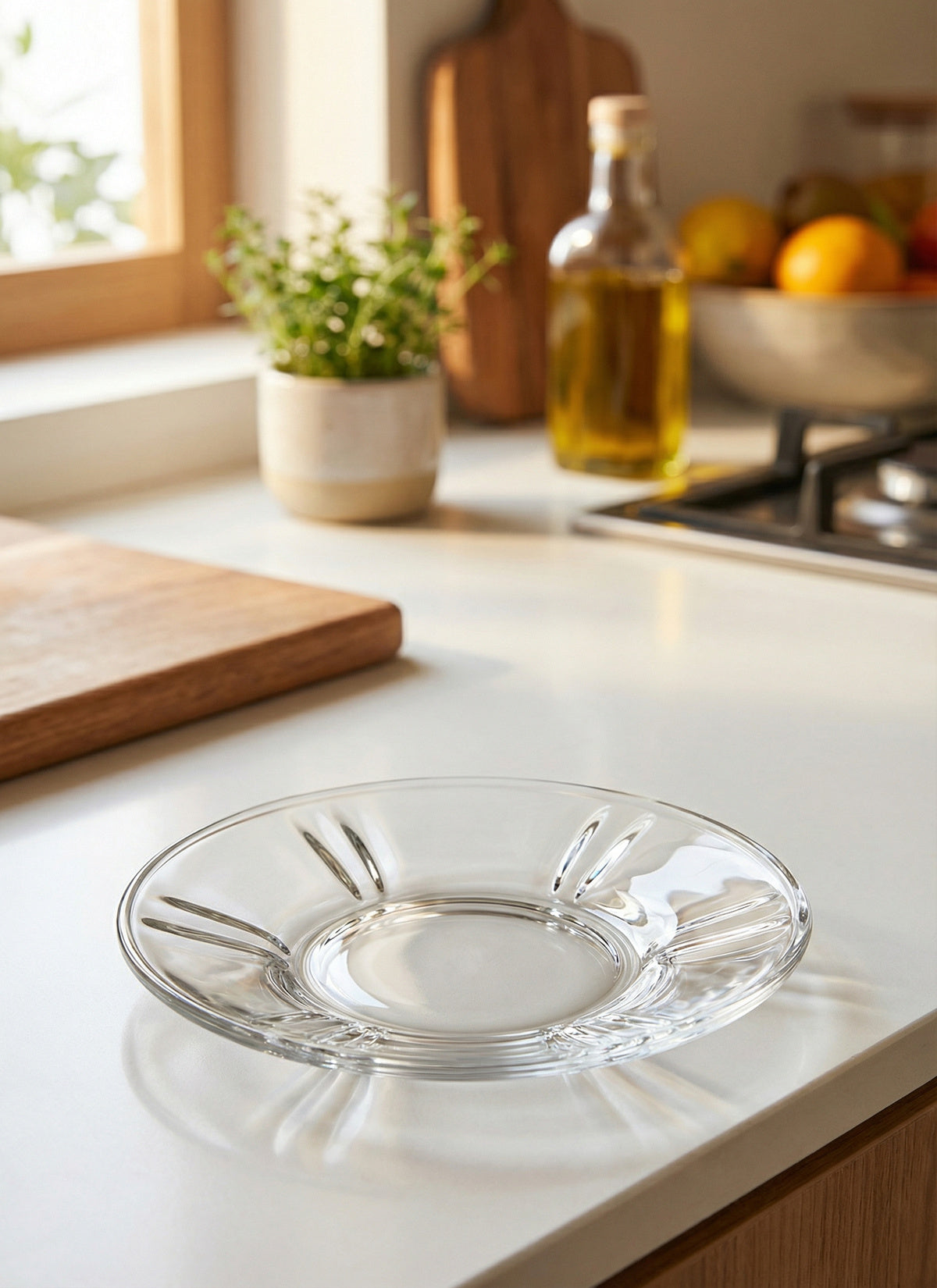 Zoey Cam Çay Tabağı